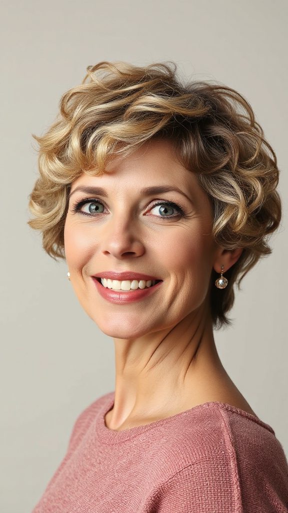 age defying curly pixie cut