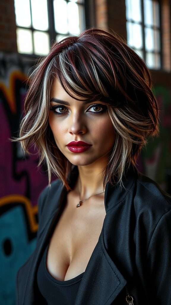 bold choppy layers hairstyle