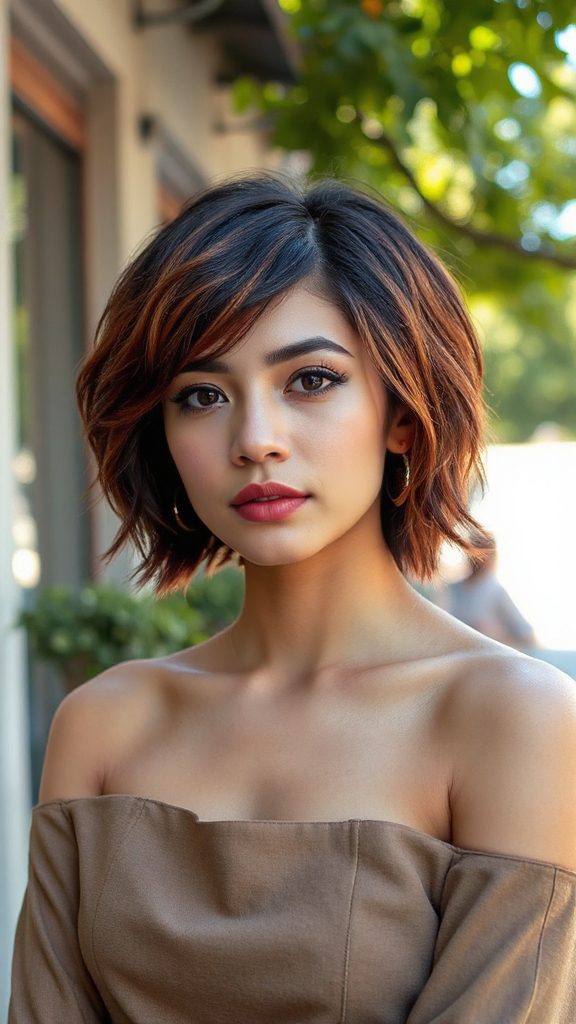 bold dynamic asymmetrical hairstyle