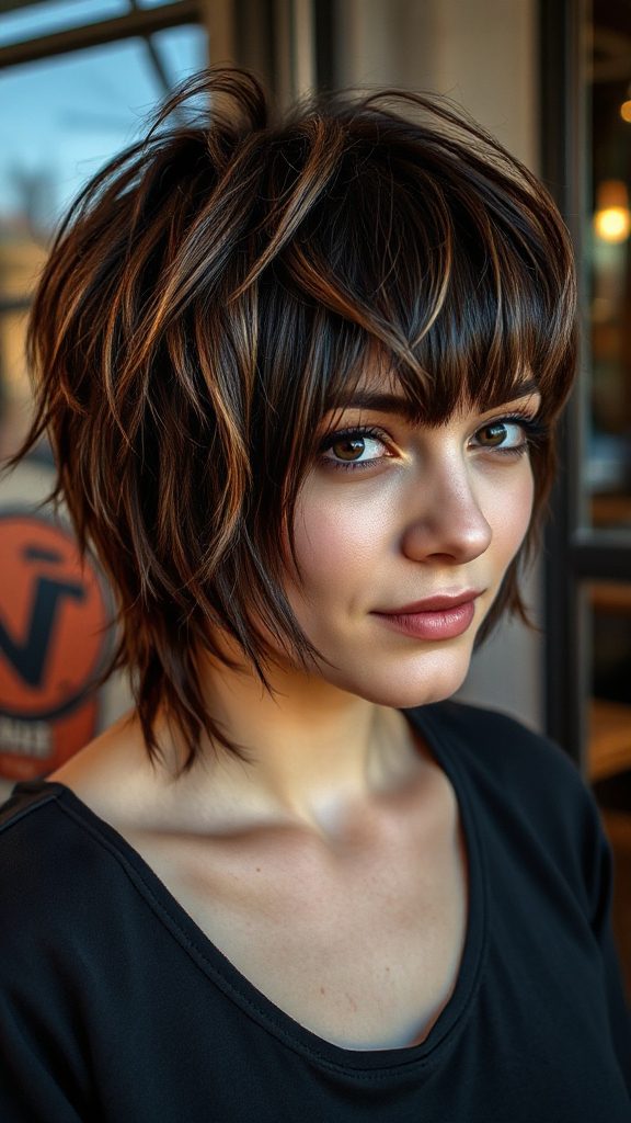 bold edgy asymmetrical shag