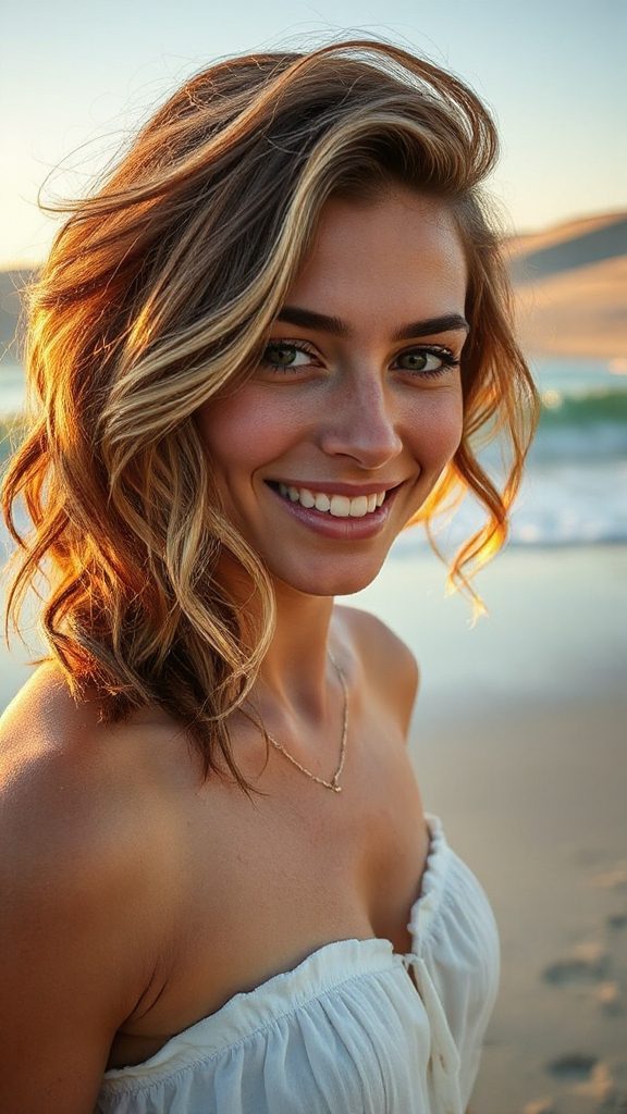 bold playful beach hairstyle