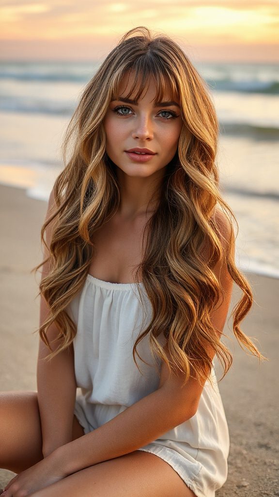 carefree beach waves hairstyle
