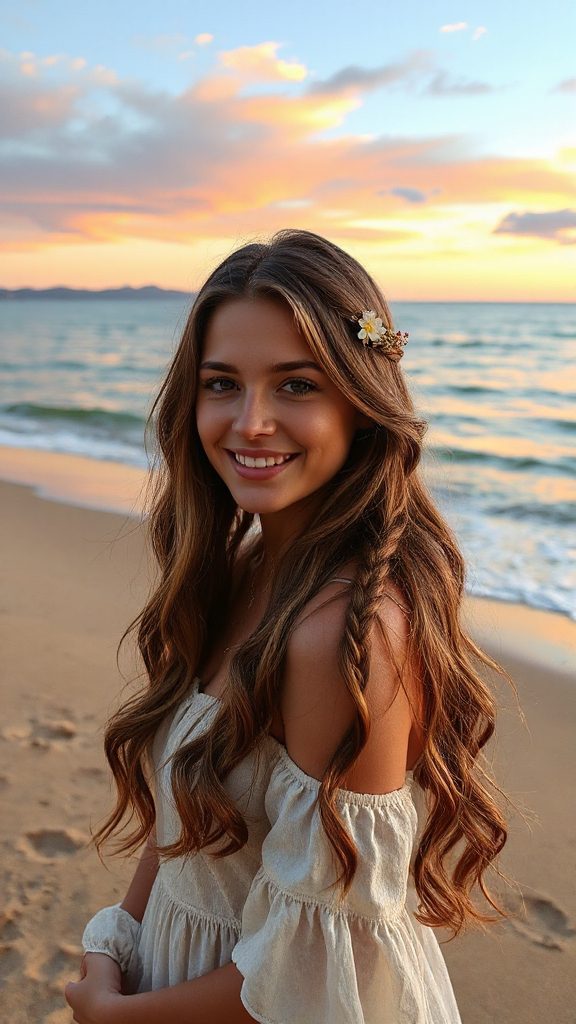 chic beachy braided waves