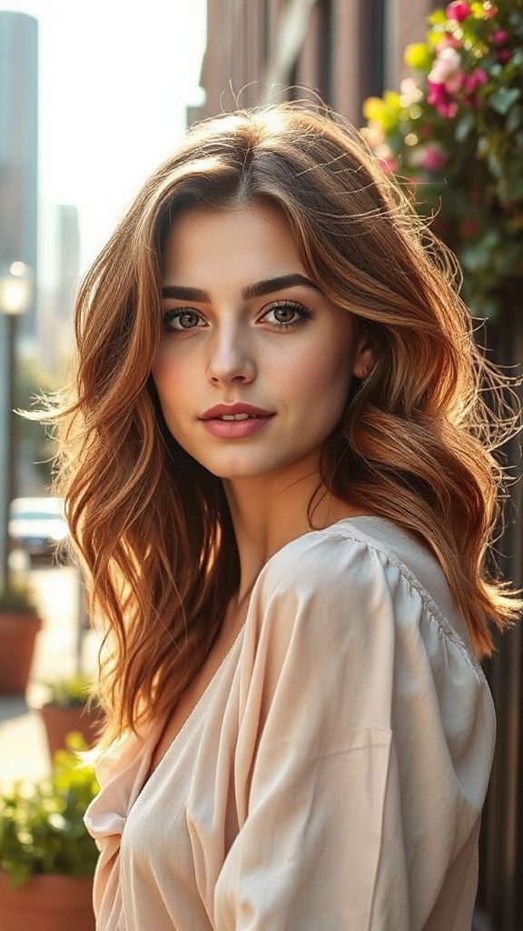 chic butterfly layered shag