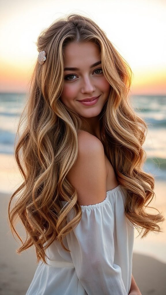dreamy flowing mermaid waves
