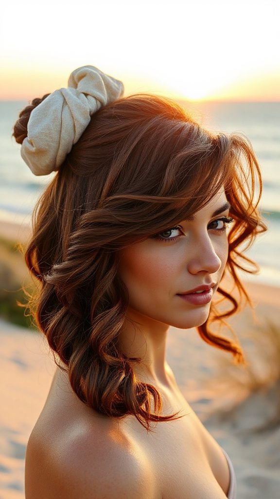 effortless beachy curls style