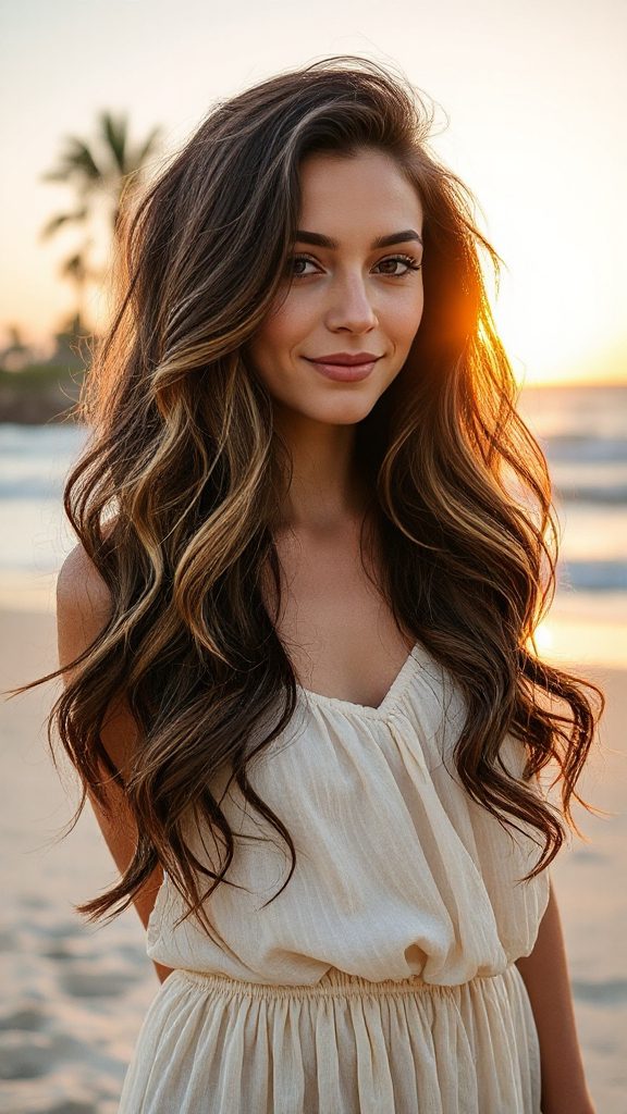 effortless beachy layered waves
