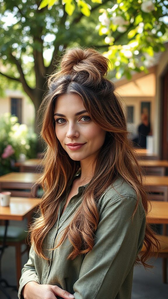 effortless chic messy bun
