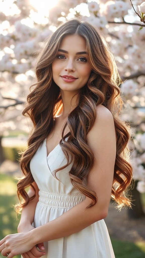 effortless romantic layered curls