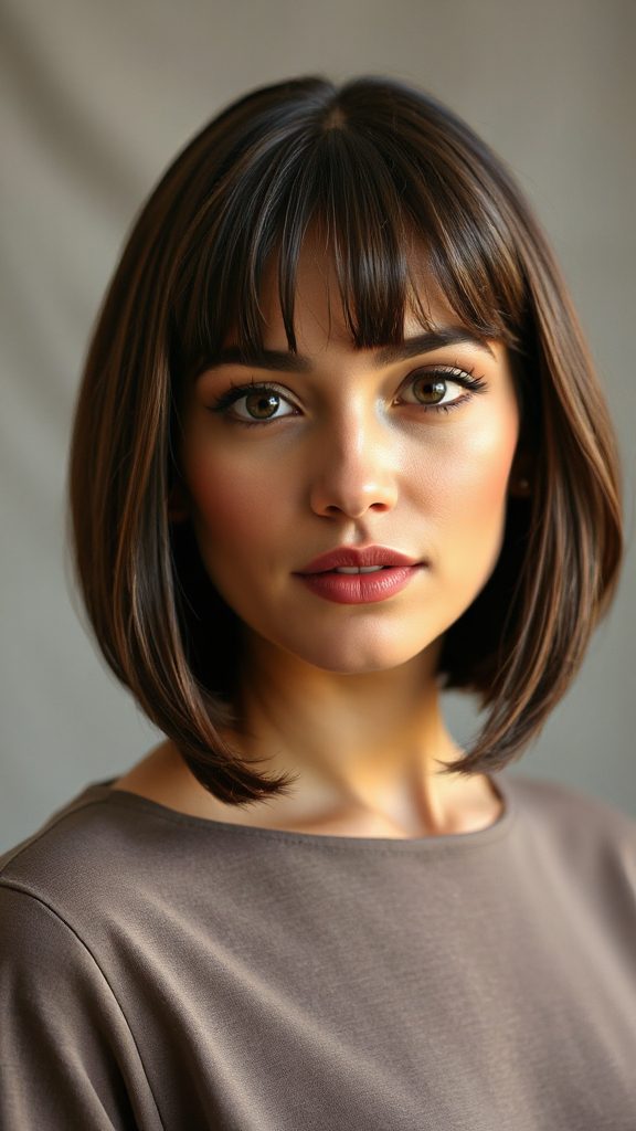 elegant layered bob hairstyle