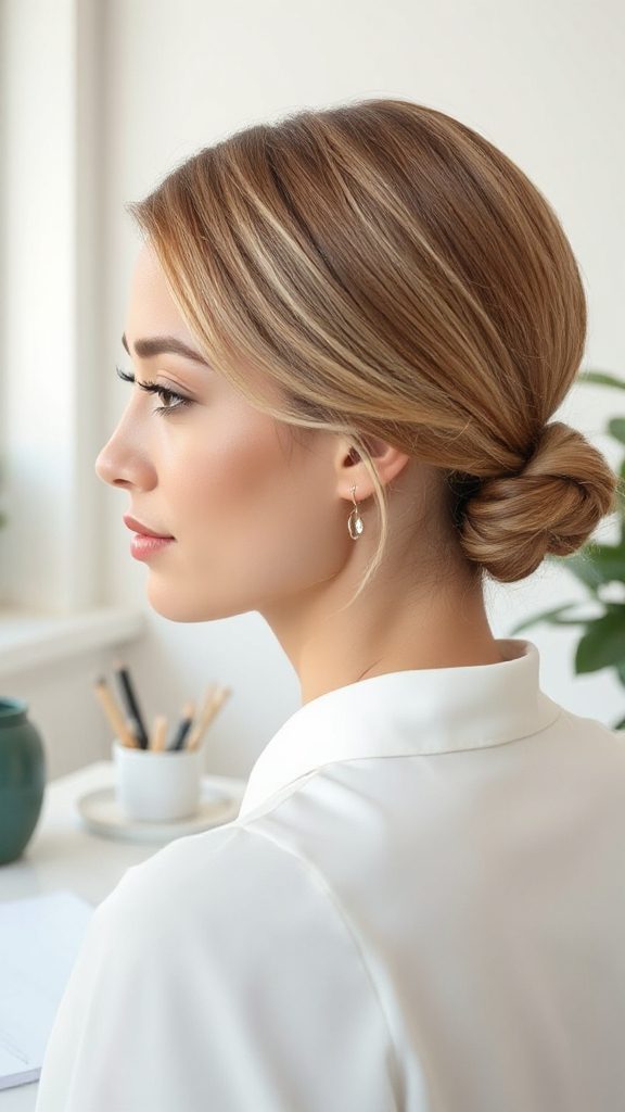 elegant low braided hairstyle