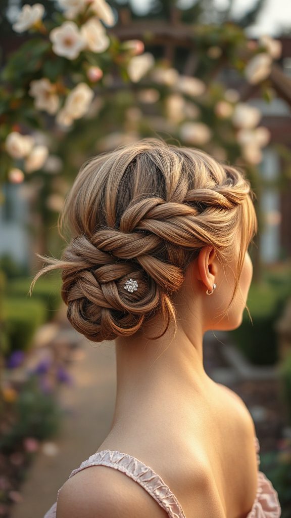 elegant practical braided updo
