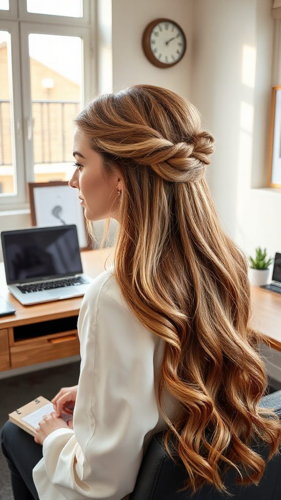 elegant twist with waves