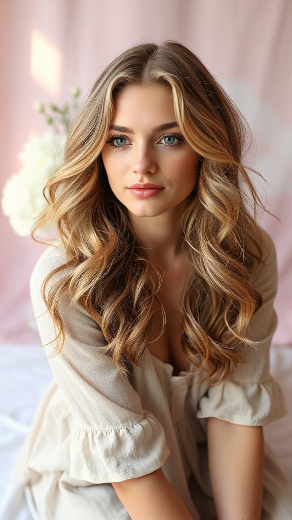 ethereal wispy layered hairstyle