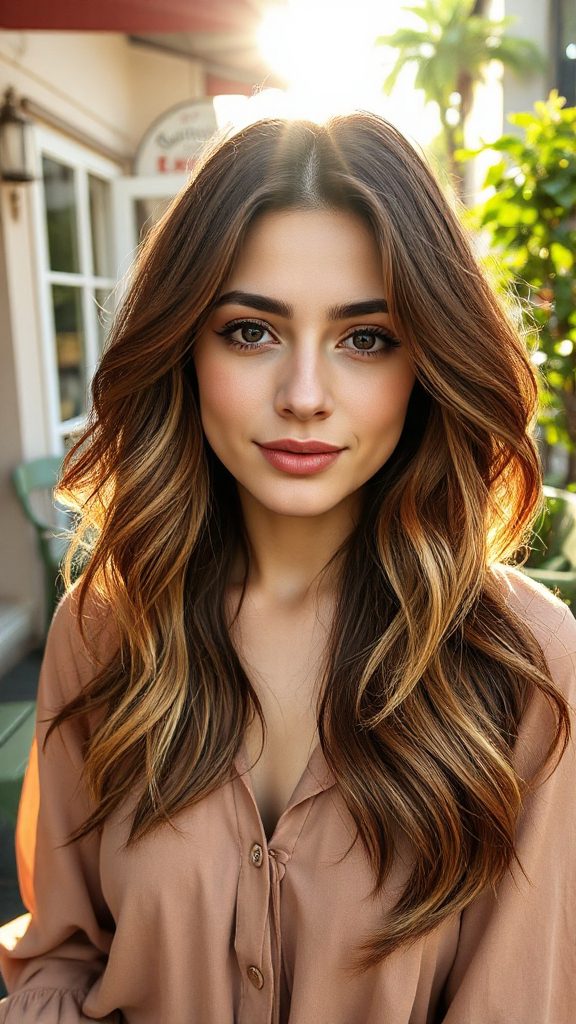 layered ombre shag hairstyle