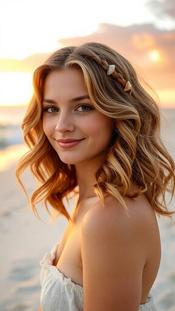 playful beachy hairstyle twists