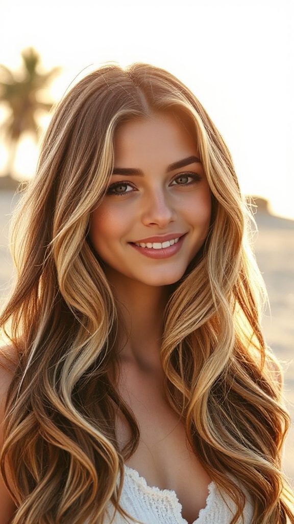 rose gold waves shimmer blissfully