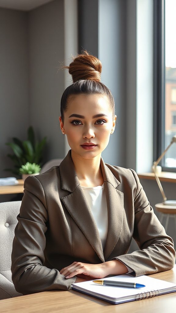 sleek sophisticated versatile bun