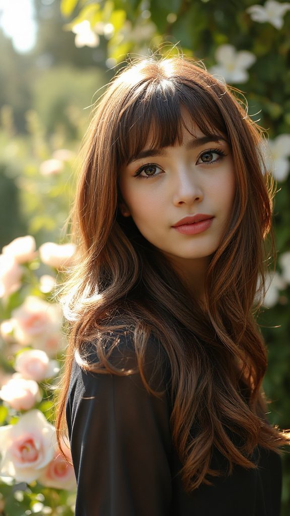 soft wispy enchanting bangs