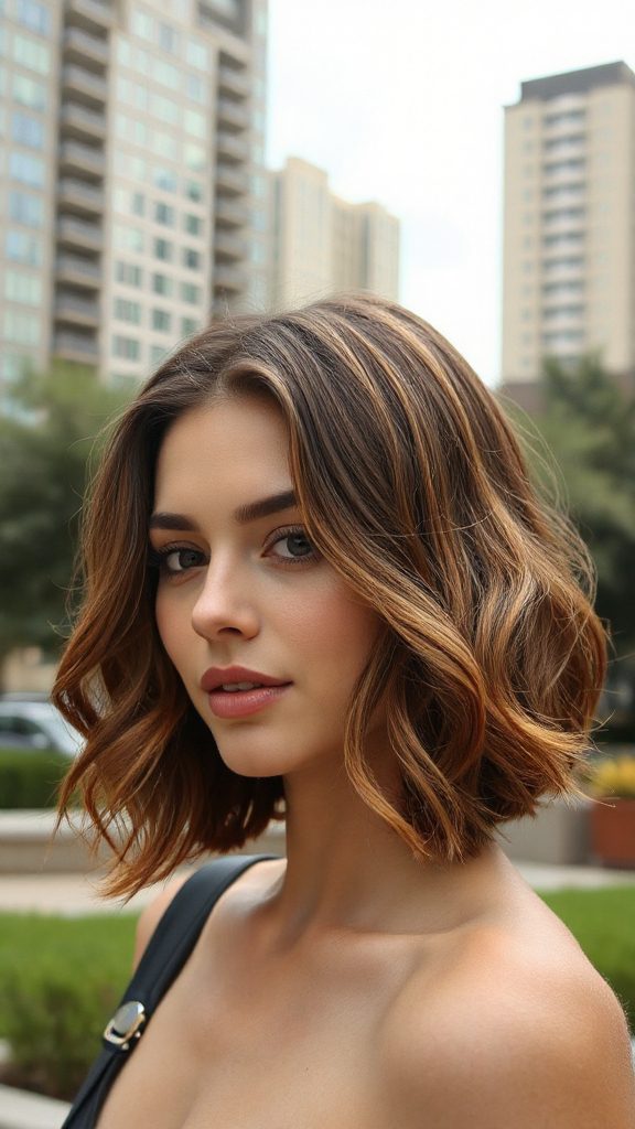 sophisticated wavy blunt bob sophisticated wavy blunt bob