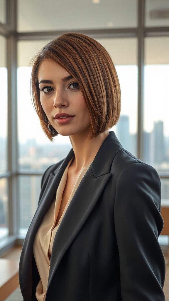 timeless sophisticated bob hairstyle