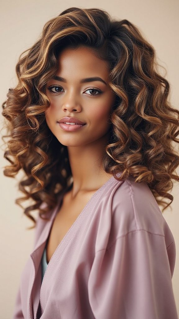 vibrant curls playful elegance