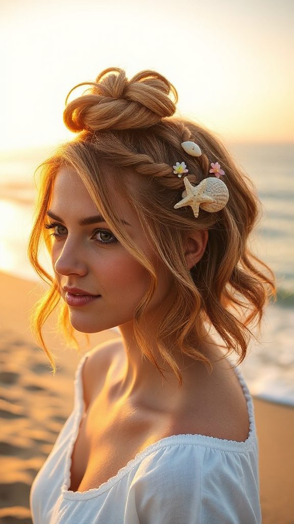 whimsical zig zag beach bun