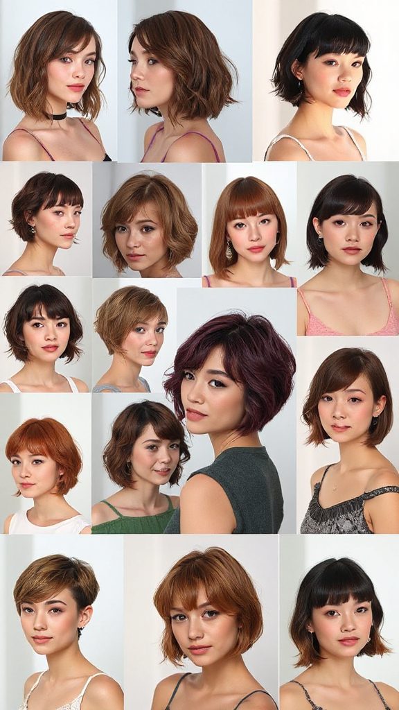 youthful micro bob hairstyles